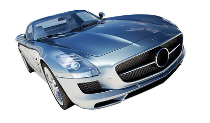 Image showing Supercar isolated on a light background