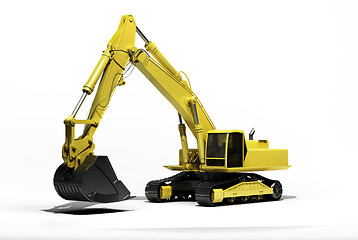 Image showing Excavator isolated