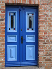 Image showing Blue door