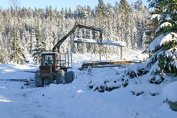 Image showing timber loader