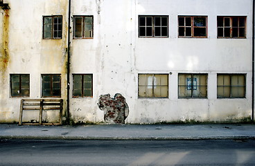 Image showing Old Factory Wall