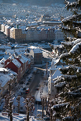 Image showing Bergen, the old Hanseatic town