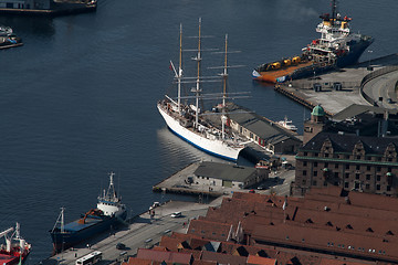 Image showing Bergen, the old Hanseatic town