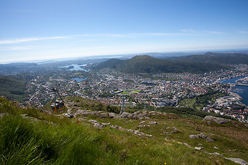 Image showing Bergen, the old Hanseatic town