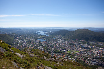 Image showing Bergen, the old Hanseatic town