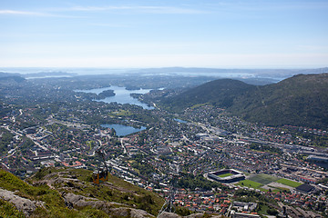 Image showing Bergen, the old Hanseatic town