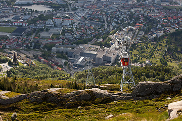 Image showing Bergen, the old Hanseatic town