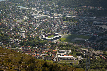 Image showing Bergen, the old Hanseatic town