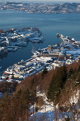 Image showing Bergen, the old Hanseatic town