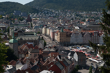 Image showing Bergen, the old Hanseatic town