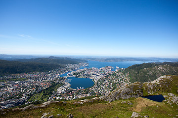 Image showing Bergen, the old Hanseatic town