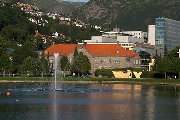 Image showing Bergen, the old Hanseatic town