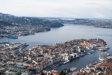 Image showing Bergen, the old Hanseatic town