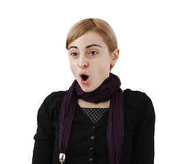 Image showing Woman surprised