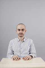 Image showing Man at desk