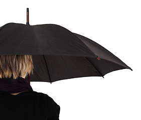 Image showing Woman with umbrella