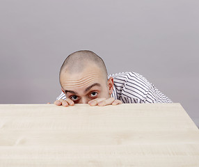 Image showing Man at desk