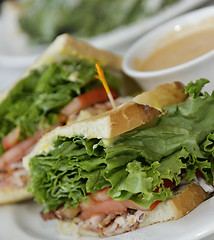 Image showing Turkey Sandwich Lunch