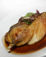 Image showing Glazed Duck Plate