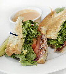 Image showing Turkey Sandwich Lunch