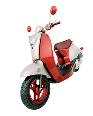 Image showing Classic scooter isolated