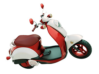 Image showing Classic scooter isolated