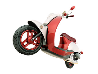 Image showing Classic scooter isolated