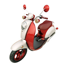 Image showing Classic scooter isolated