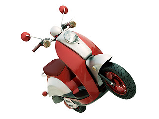 Image showing Classic scooter isolated