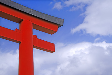 Image showing Japanese temple gate