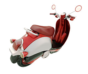 Image showing Classic scooter isolated