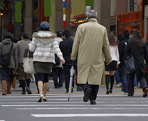 Image showing City crowd