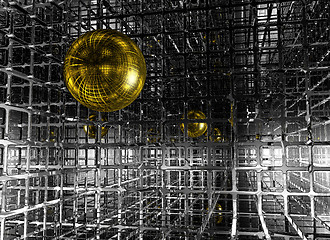 Image showing golden sphere