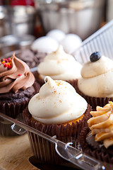 Image showing Fresh Cupcakes Iced