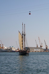 Image showing Sailing in the harvour