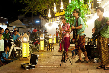 Image showing Street musicians