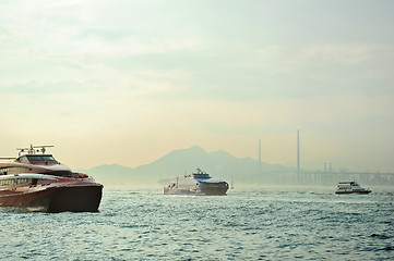 Image showing Hong Kong harbor