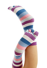 Image showing beautiful legs in funny socks #2