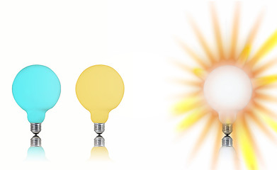 Image showing Multicolor bulb