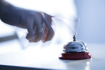 Image showing Close up photo of a bell 