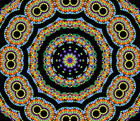 Image showing Bright geometric pattern