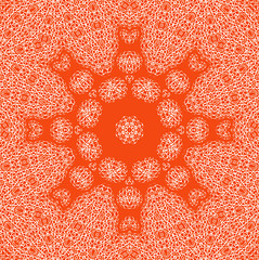 Image showing Abstract orange background with pattern