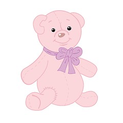 Image showing Cute teddy bear with patch.