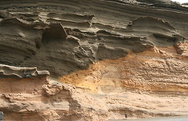 Image showing Volcanic cliff