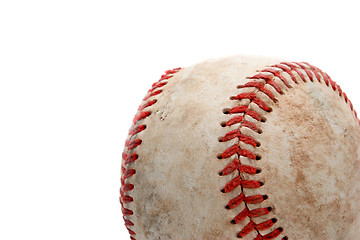 Image showing baseball close up over white