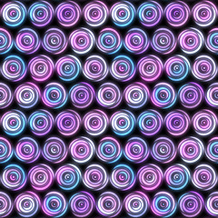 Image showing Glowing Purple Circles Texture
