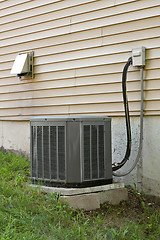 Image showing Central AC Condenser Unit