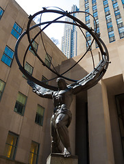 Image showing Atlas Statue