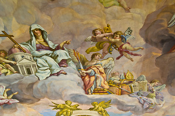 Image showing Biblical fresco