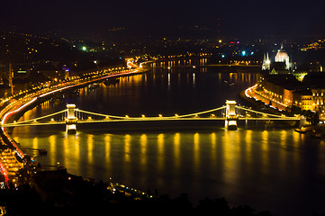 Image showing Budapest at night